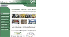 Desktop Screenshot of logisticseducation.co.uk